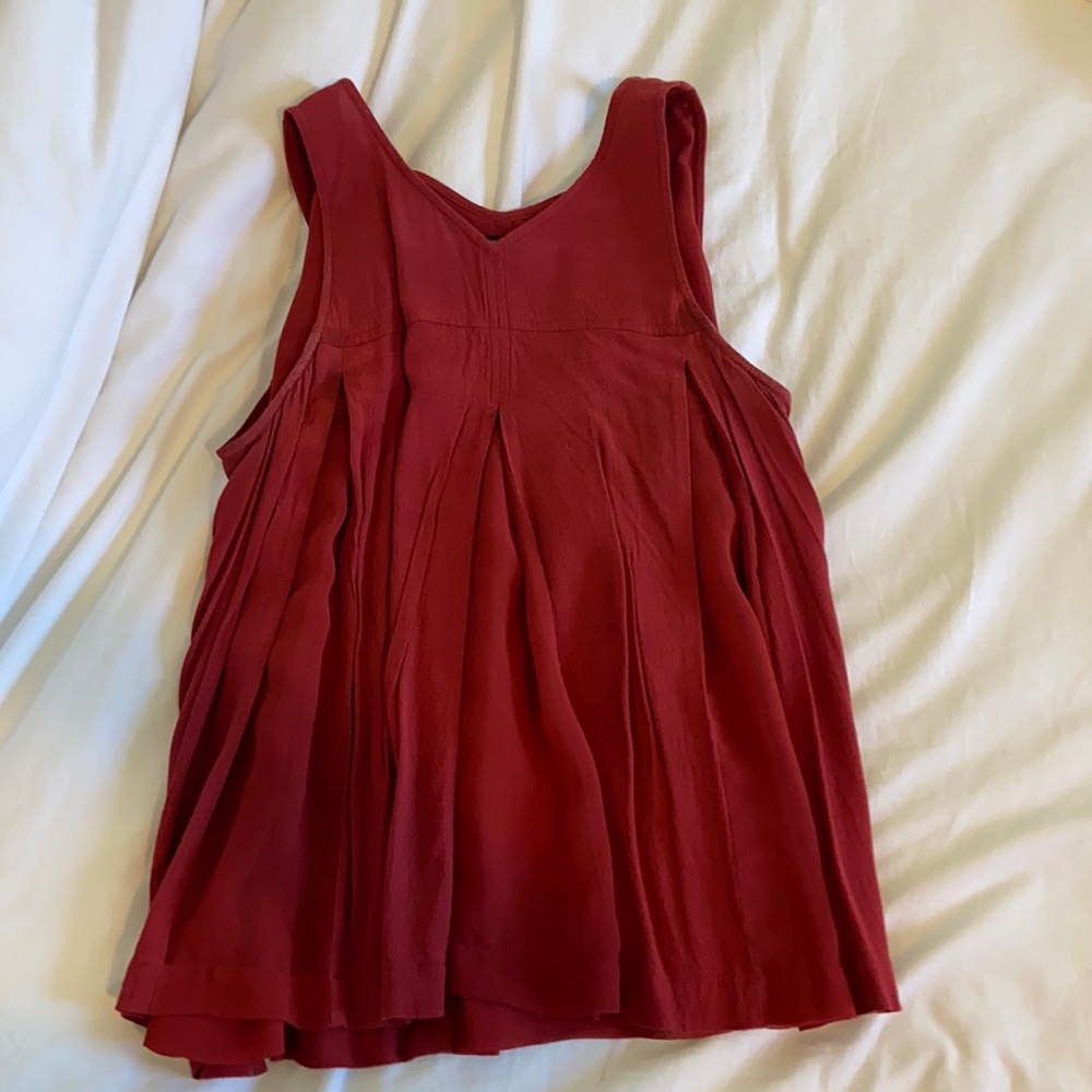 Madewell crimson tank top size 0